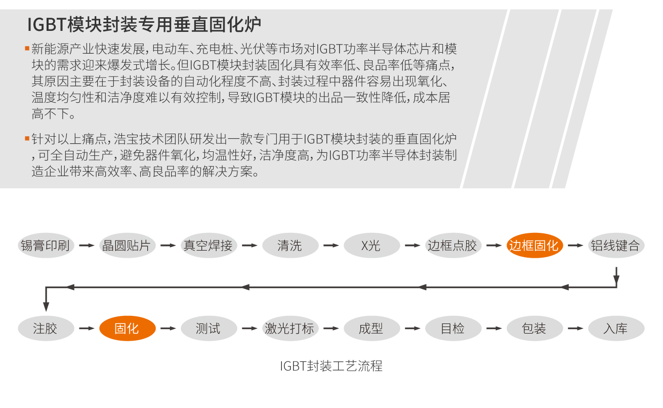 浩寶技術(shù)團(tuán)隊(duì)為IGBT功率半導(dǎo)體封裝制造企業(yè)帶來(lái)高效率、高良品率的解決方案。